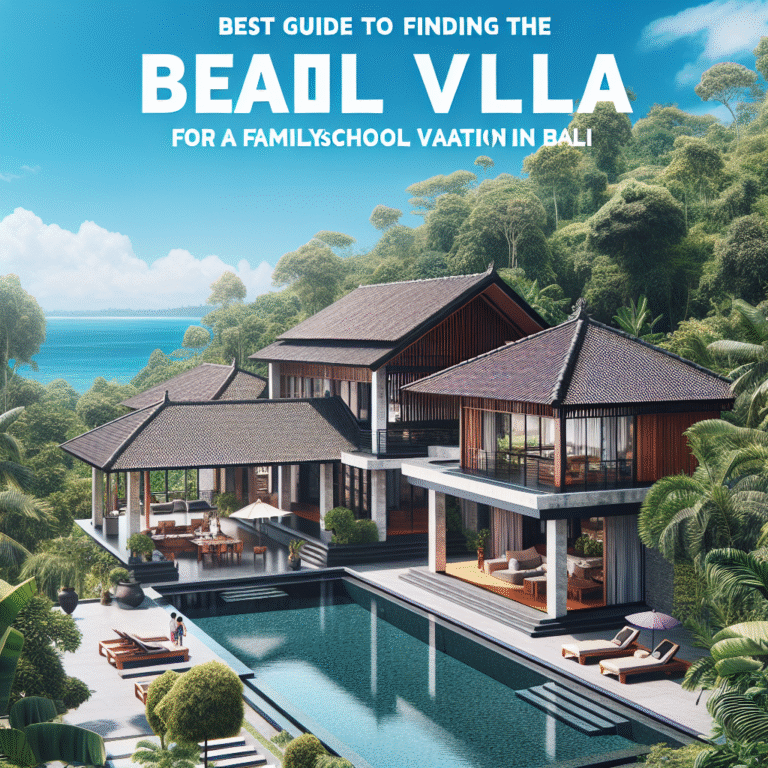 Panduan Terbaik untuk Menemukan Vila Ideal bagi Liburan Sekolah Keluarga di Bali